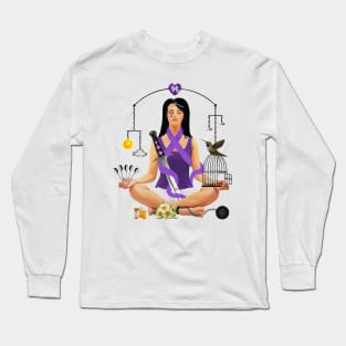 The Chronic Illness Warrior (Purple Version) Long Sleeve T-Shirt